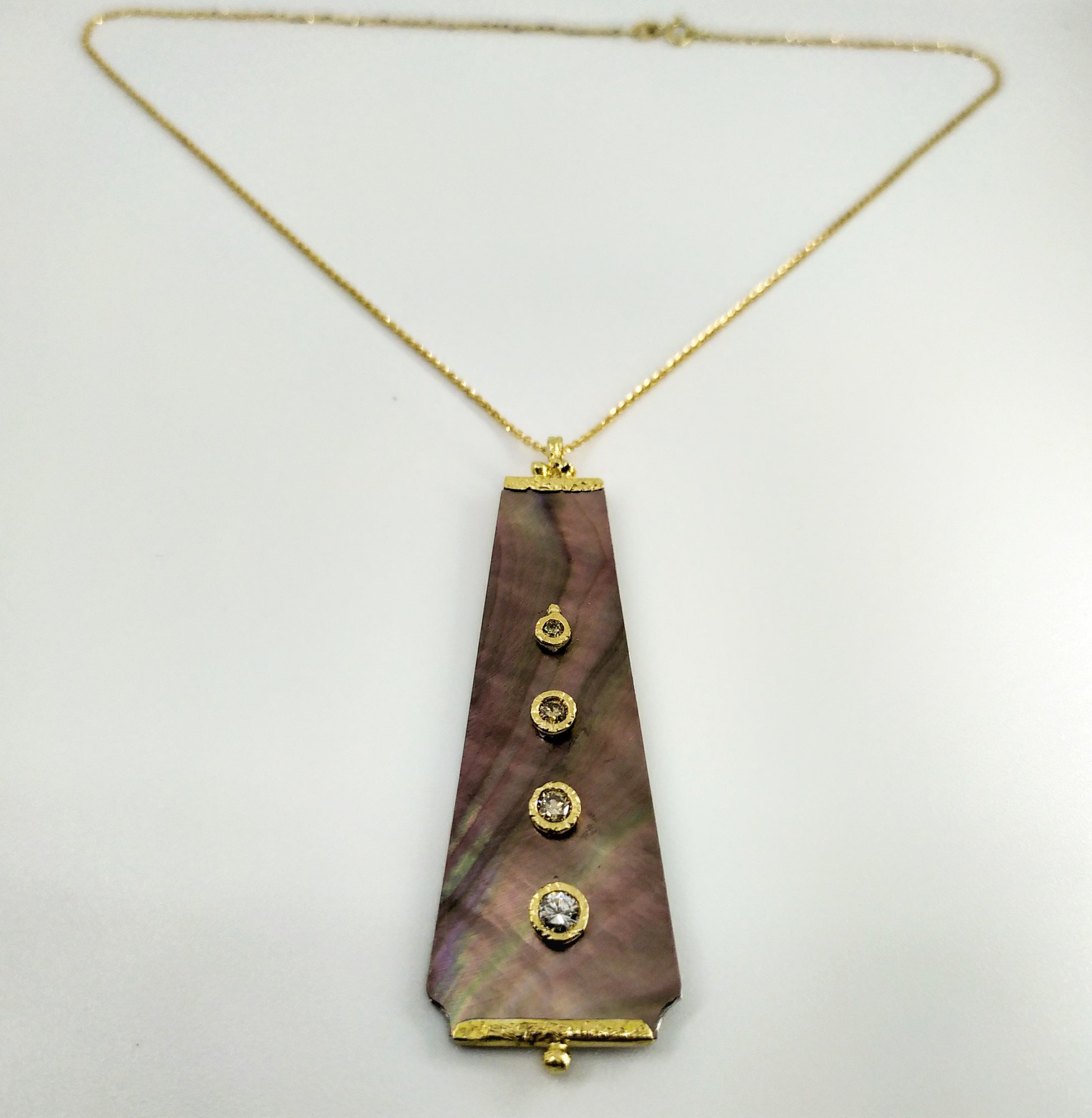 Collana Ventaglio Marrone [Unique Piece] – Gioielli Artigianali Fiorentini