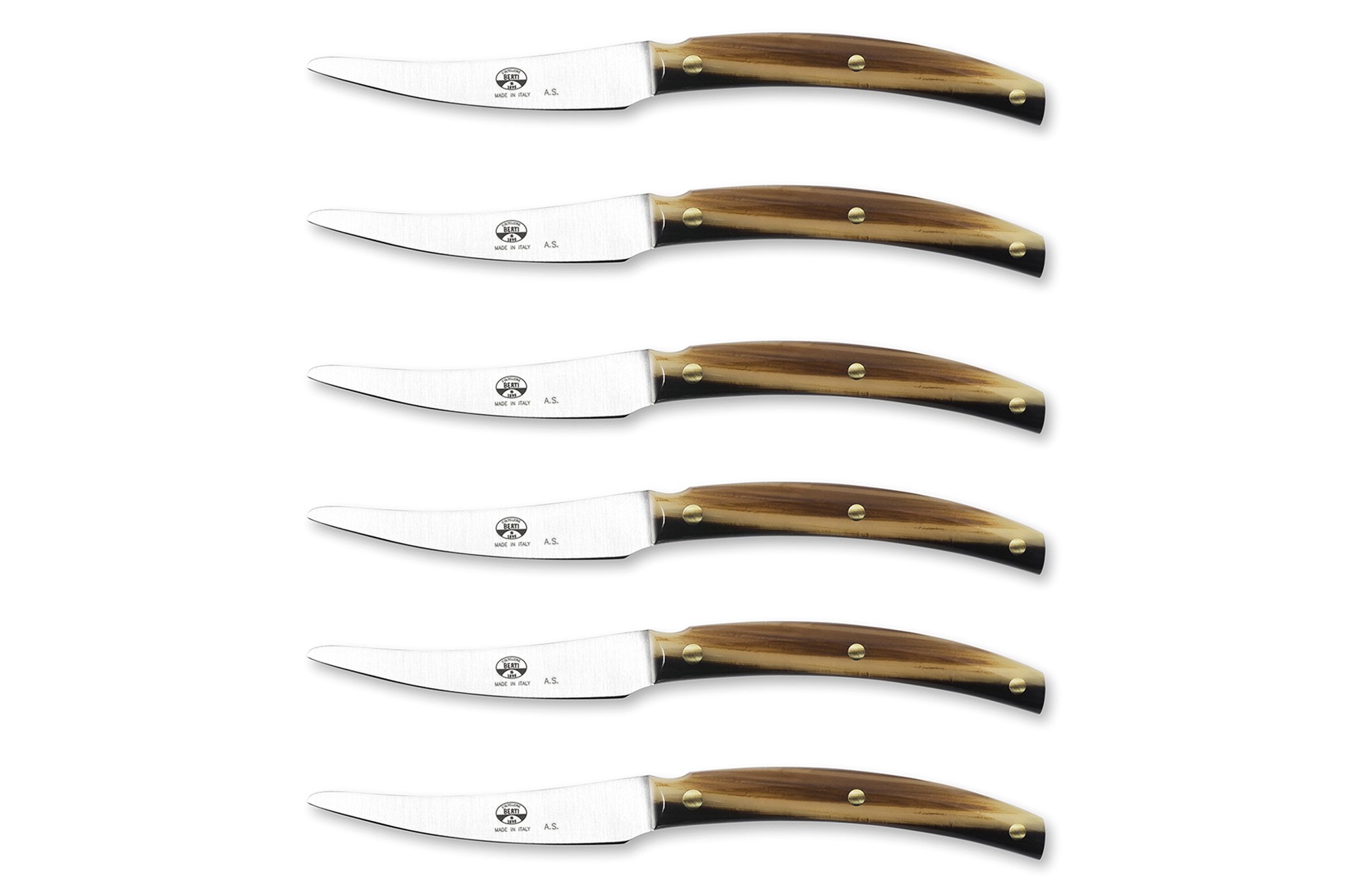 Kit 6 Table Knives “Convivo” – Handcrafted Knives
