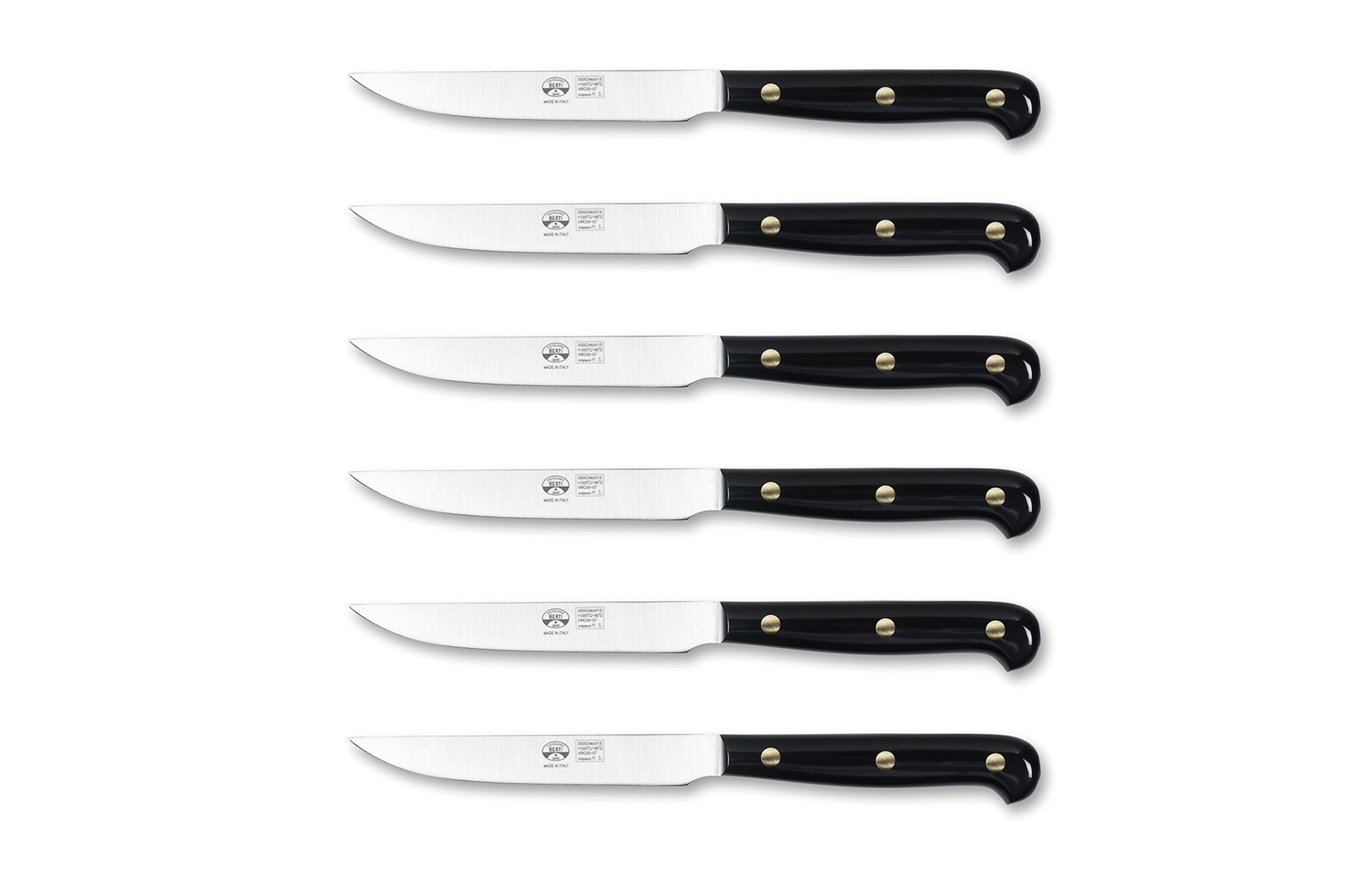 Kit 6 Table Knives “2012” – Handcrafted Knives