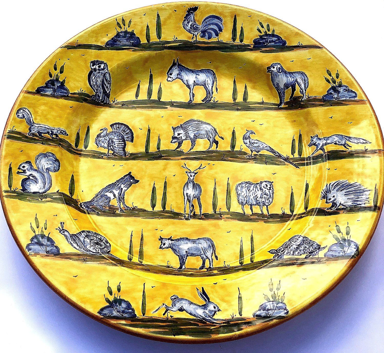 Piatto Grande animali – Ceramiche Artigianali