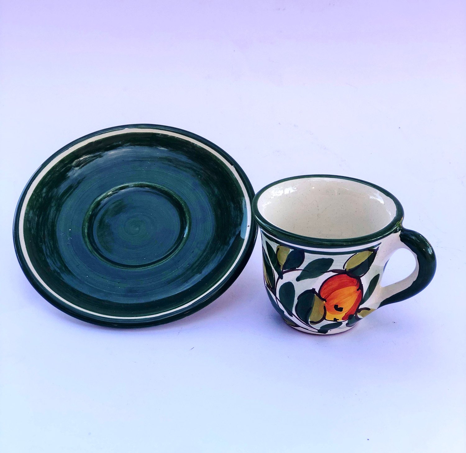 Tazzina Espresso con Piattino – Ceramiche Artigianali